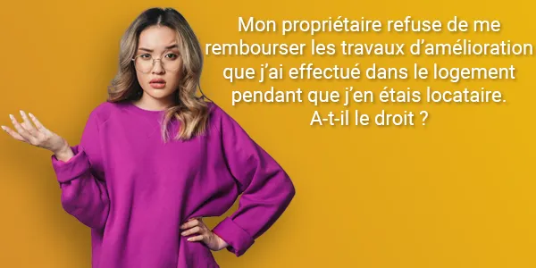 location remboursement de travaux